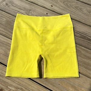 Calvin Klein biker shorts bright yellow